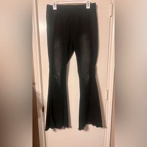 Cute black bell bottom pull on jeans